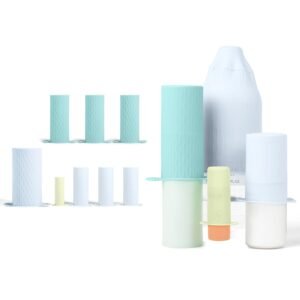 Bottle Covers for Travel, Leak Proof Elastic Sleeves, Travel Size Container Covers, Holiday Essentials for Women, Multiple Sizes Cover Suit for Various liquids Toiletries Bottles (8pcs)