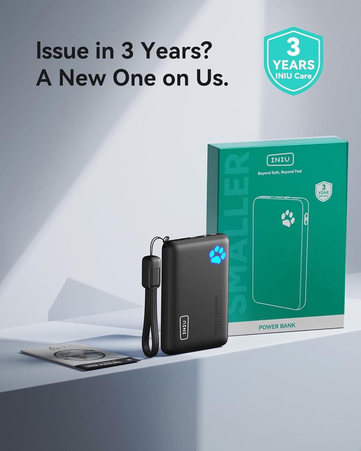 INIU Portable Charger, Ultra Slim 45W Fast Charging with Attached USB C Cable, Flight-Safe 10000mAh PD Power Bank Battery Pack, Travel Essential Phone Powerbank for iPhone 17 16 Samsung S25 Google etc - Image 8