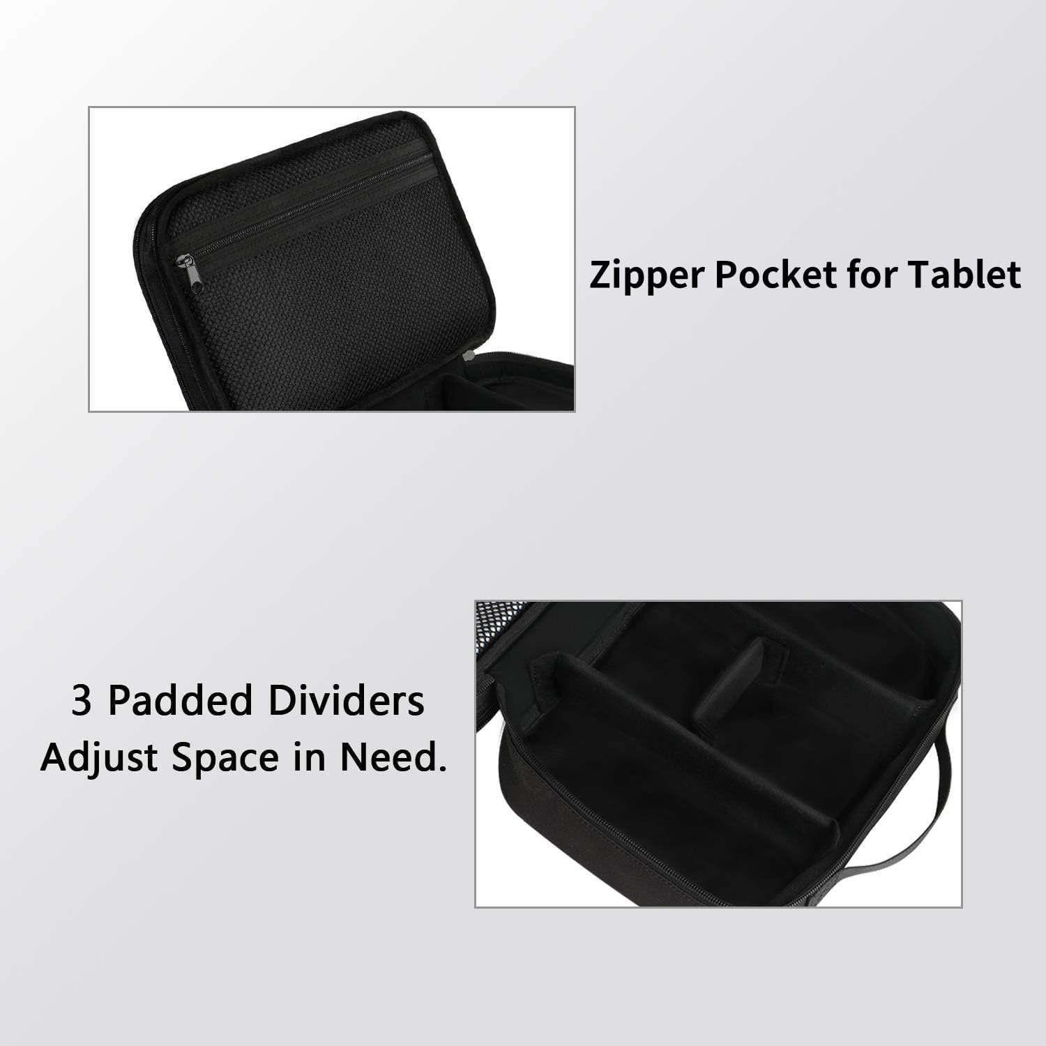 MATEIN Electronics Organizer Travel Case, Water Resistant Cable Organizer Bag for Travel Essentials, Gifts for Men, Storage Bag for Camera Accessories, Phone, Cord & Tablet, Black - Image 5