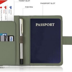 Melsbrinna Premium Leather Passport Holder Covers Case, Waterproof Rfid Blocking...