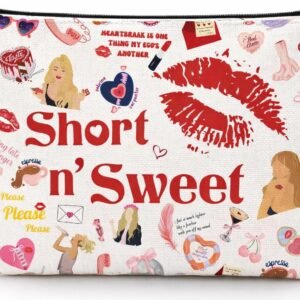 Singer Merchandise Makeup Bag,Music Lovers Gifts for Women/Singer Fans Singer’s Merch Zipper Pouch Bag Travel Toiletry Organizer for Brushes