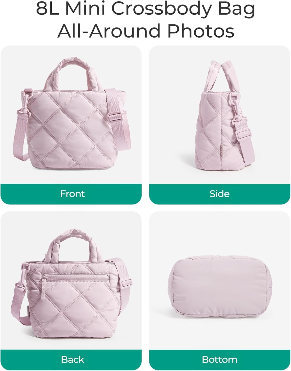 BAGSMART Crossbody Bags for Women, Small Crossbody Bag Cross Body Purse Mini Tote Travel Purse Shoulder Handbags Wallet - Image 4