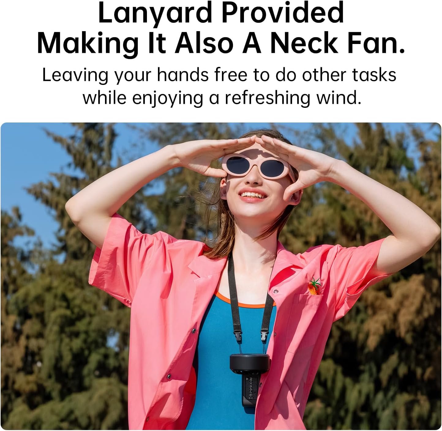 JISULIFE Handheld Fan Life7 – Ultimate Flexibility: High-Power Motor, LED Display, 19.5 Hrs Cooling, 5000mAh Rechargeable, 5-Speed, Foldable Design, 3-IN-1 Portable Fan for Travel Cruise Beach(Black) - Image 6