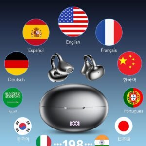 AI Translation Earbuds Real Time 198 Languages 80H Playtime ...