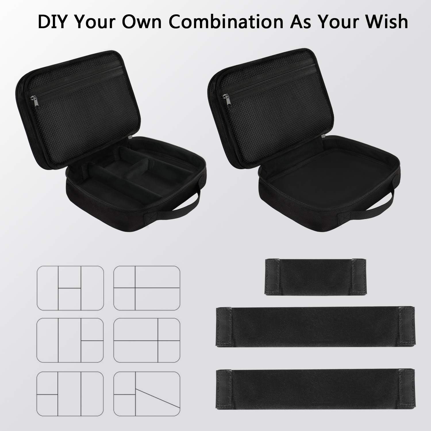 MATEIN Electronics Organizer Travel Case, Water Resistant Cable Organizer Bag for Travel Essentials, Gifts for Men, Storage Bag for Camera Accessories, Phone, Cord & Tablet, Black - Image 7