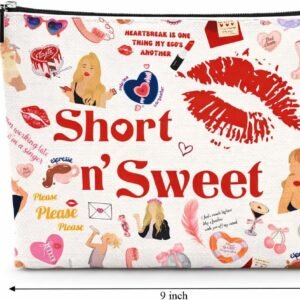 Singer Merchandise Makeup Bag,Music Lovers Gifts for Women/Singer Fans Singer’s Merch Zipper Pouch Bag Travel Toiletry Organizer for Brushes