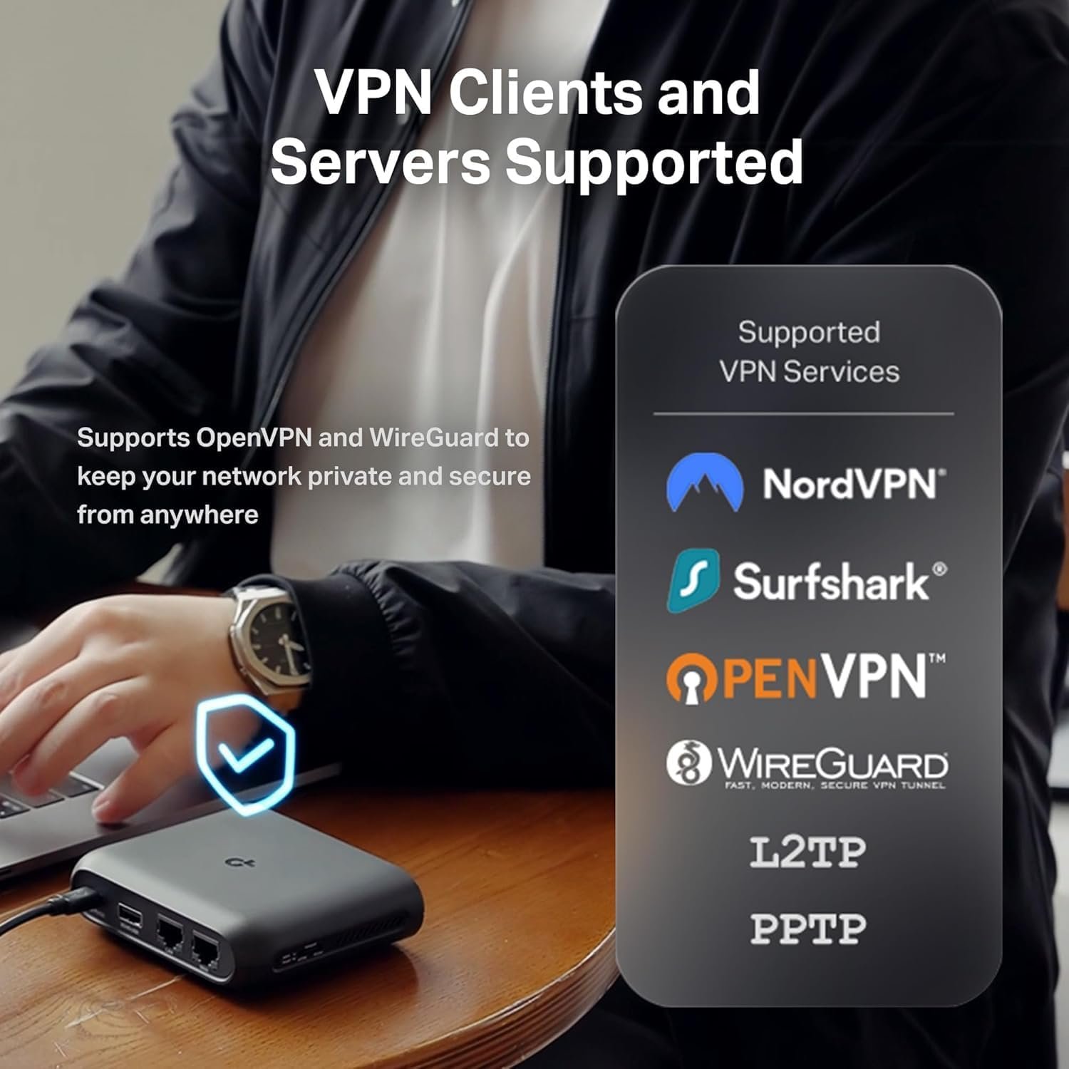 TP-Link Dual-Band Wi-Fi 6 AX3000 Travel Router TL-WR3002X | Multi-Gig Portable | OpenVPN, WireGuard | Easy Public WiFi Sharing | Hotel/Cruise/Travel Approved | Phone WiFi Tether | USB 3.0 | Multi-Mode - Image 4