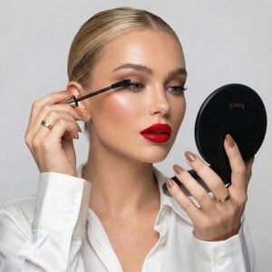 Fancii Taylor LED Lighted Travel Makeup Mirror, Rechargeable with 10x/1x Magnify...