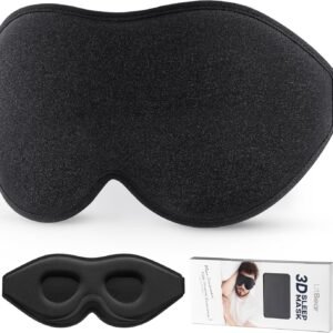 LitBear Sleep Mask for Side Sleeper Women Men, Eye Mask for Sleeping Light Block...