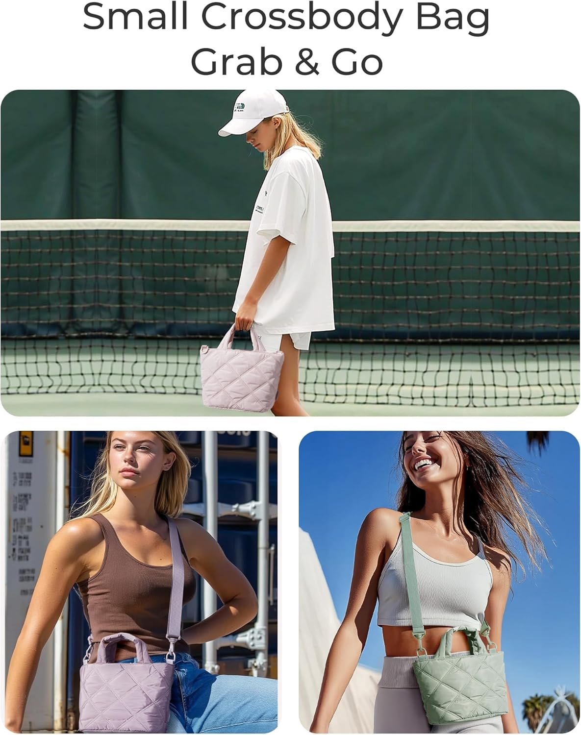 BAGSMART Crossbody Bags for Women, Small Crossbody Bag Cross Body Purse Mini Tote Travel Purse Shoulder Handbags Wallet - Image 2