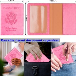 Herain Passport Holder for Travel Cruise Essentials 2 Pcs, Passport Cover Wallet...