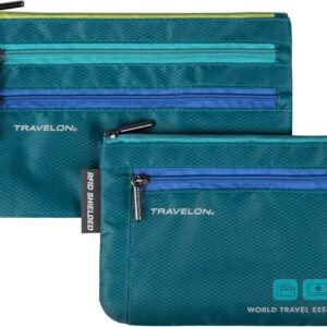 Travelon World Travel Essentials Set of 2 Currency and Passport Organizers