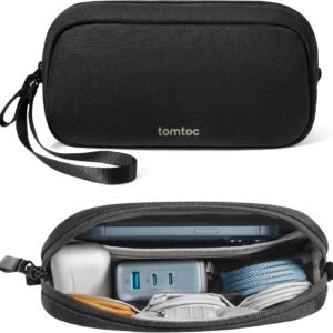 tomtoc Electronics Organizer Travel Case, Water Resistant Travel Bag Cable Organ...