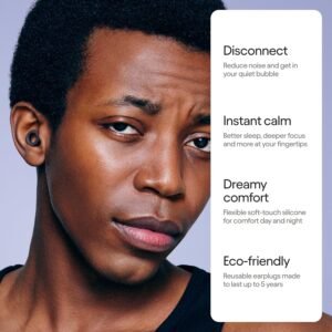 Loop Quiet 2 Ear Plugs – Ultra-Comfy Reusable 24dB (SNR) Noise-Reducing Earplu...