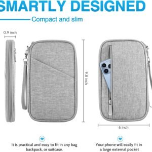 Passport Holder Family, Women Rfid Blocking Passport Wallet, Travel Essentials Premium Wallets, Waterproof Passport Holders Bag for Men Traveling, Travel Document Organizer Credit Cards Case
