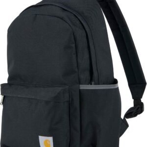 Carhartt 21L Classic Laptop Backpack, Water-Resistant Pack W/ 15″ Laptop Sleeve and Organizational Compartments, PFAS Free, Black
