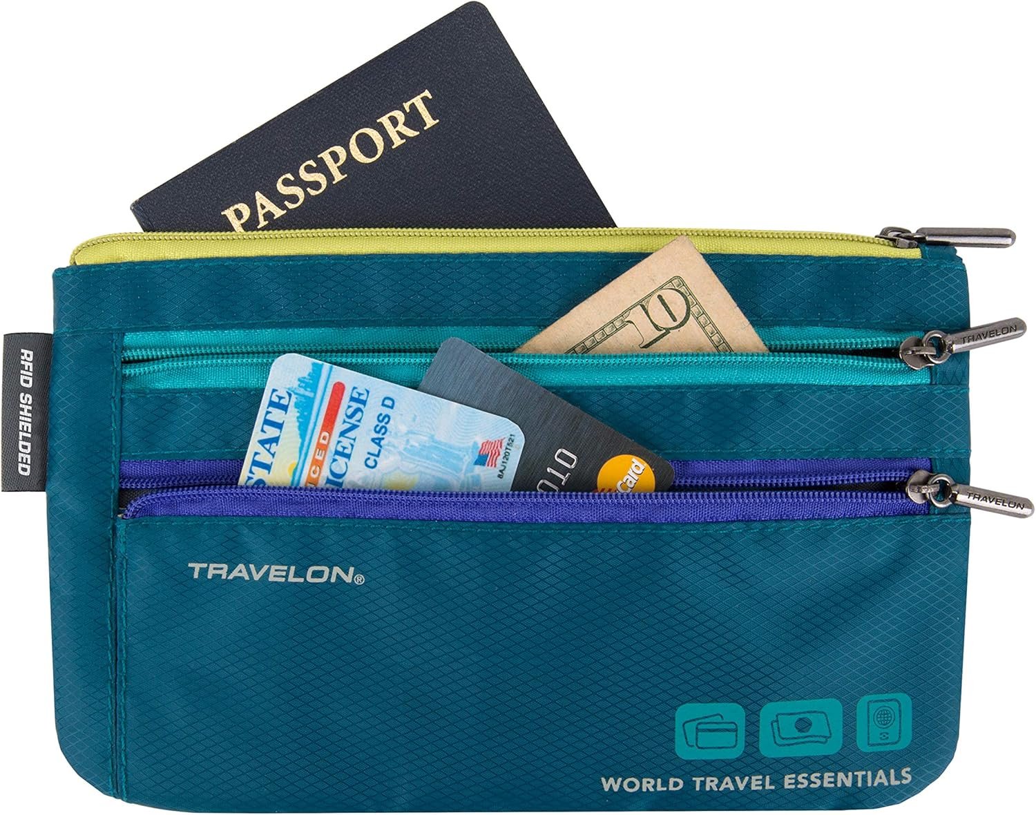 Travelon World Travel Essentials Set of 2 Currency and Passport Organizers - Image 7