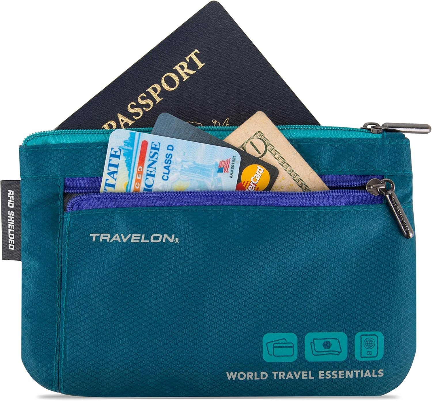 Travelon World Travel Essentials Set of 2 Currency and Passport Organizers - Image 8