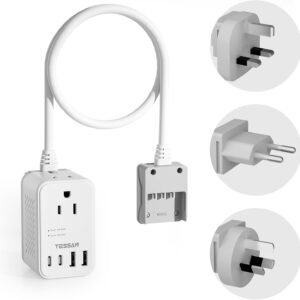 TESSAN 220 to 110 Voltage Converter US to Europe, Internatio...
