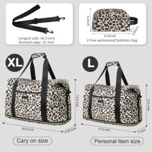 Expandable Travel Duffle Bags Weekender Overnight Bags for Women Men Hospital Ba...