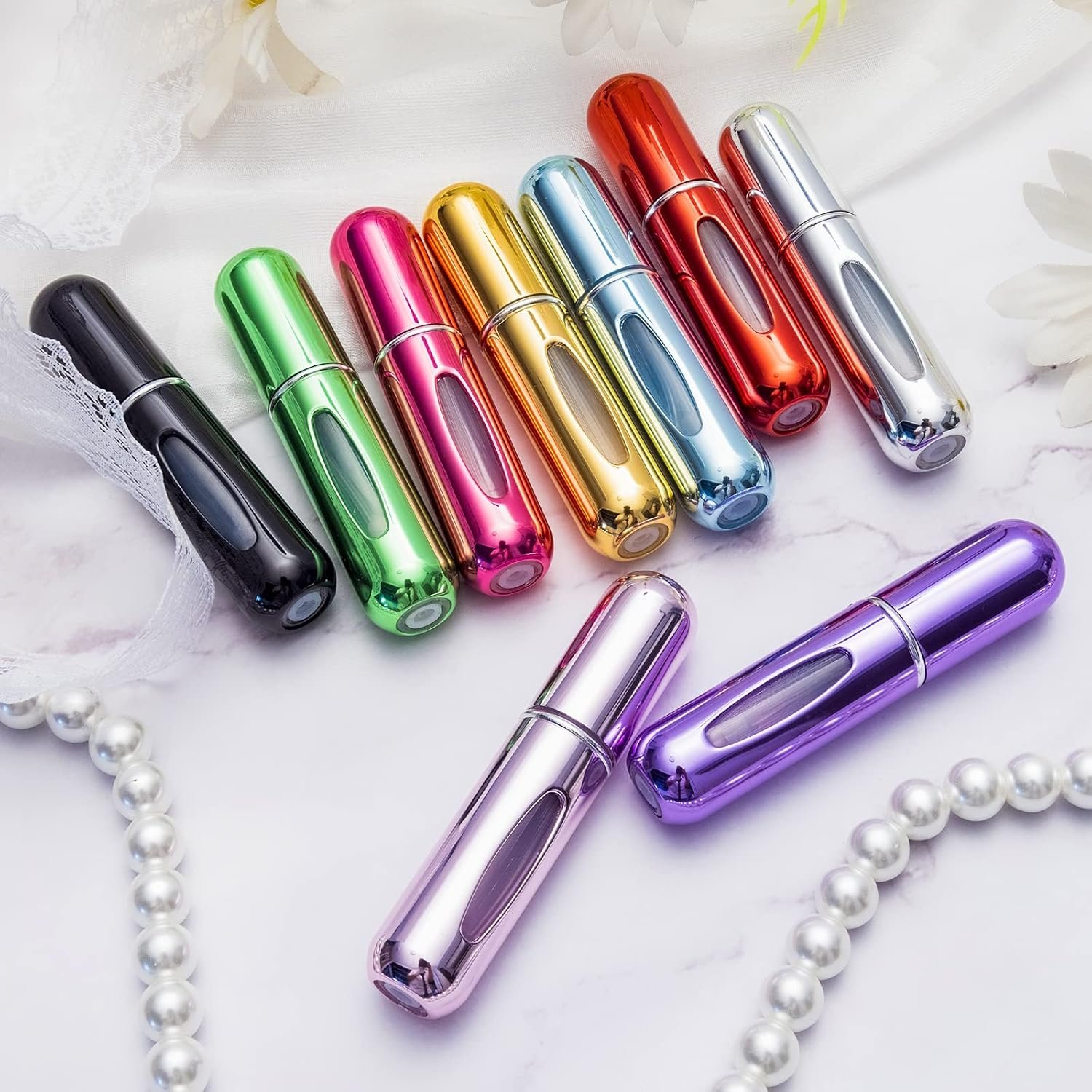 Yamadura Mini Refillable Perfume Portable Atomizer Bottle Refillable Perfume Spray, Refill Pump Case for Traveling and Outgoing (5ml, 4 Pack) 4 - Image 2