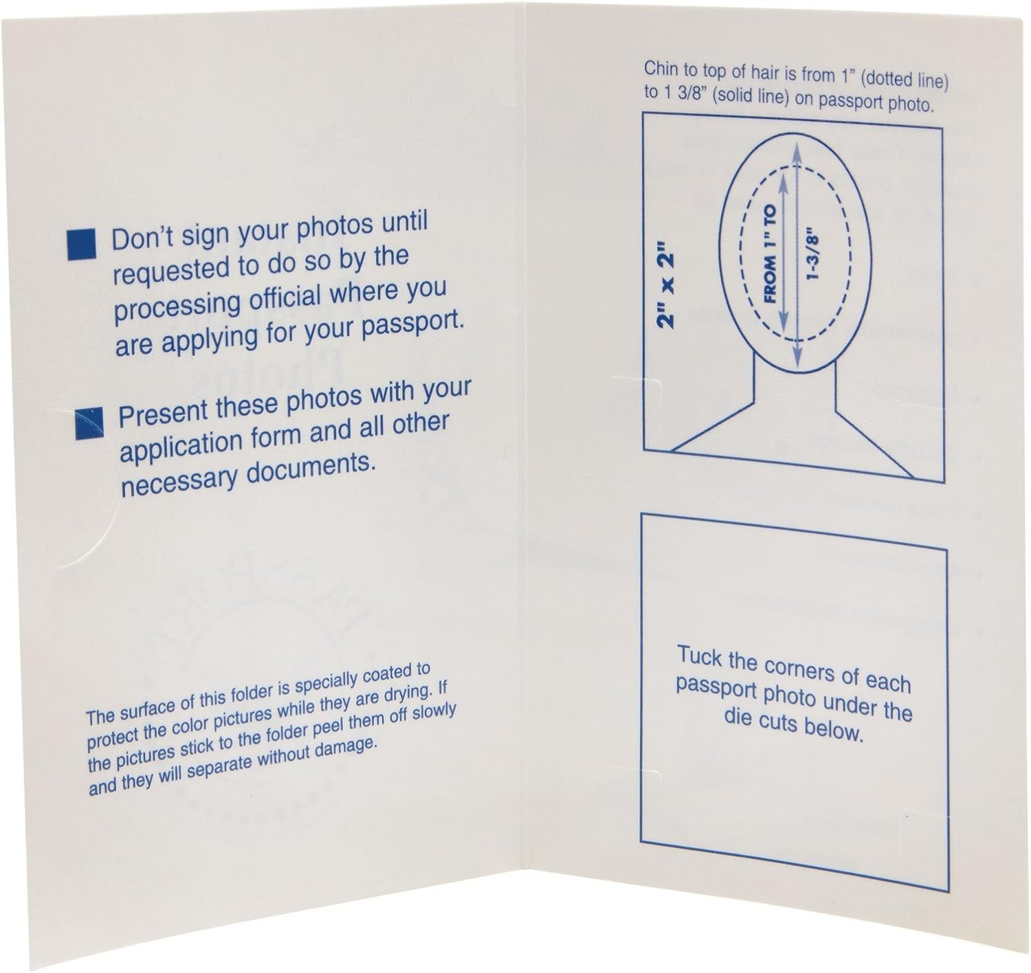 Neil Enterprises Passport Folders in Off-White - Pack of 100 - Image 2