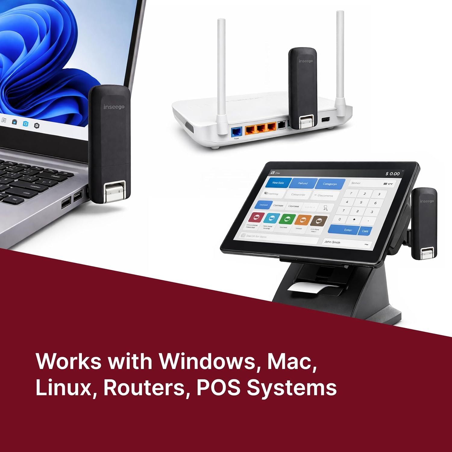 Inseego USB8 Global USB Modem – Portable Unlocked Mobile 4G LTE Modem, High-Speed LTE Performance up to 480 Mbps, for Business Travelers and First Responders - Image 4