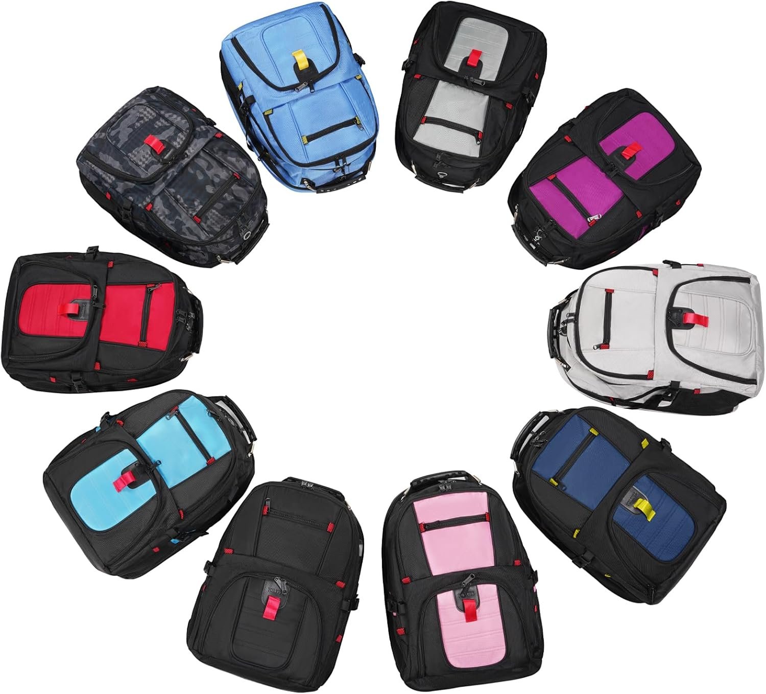 YOREPEK Large Backpack for Men, Extra Large Laptop Backpacks for Men Women, Water Resistant Travel Backpack Airline Approved Business Work Bag with USB Charging Port Fits 17 Inch Computer, Black - Image 8