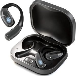 AI Real-Time Translation Earbuds, 134 Language Translator Device, Wireless Earbuds for Travel, Learning & Calls, Audifonos Traductores Inglés Español ,Open-Ear Design, Comfortable Fit, 80H Playtime