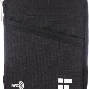 Zero Grid Passport Holder & Travel Wallet with RFID Blocking, Premium Docum...