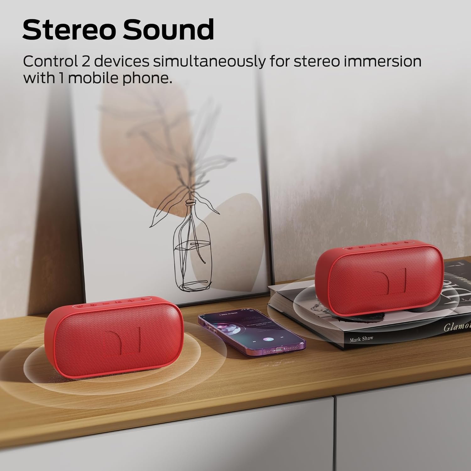 Monster S150 Speaker, Strong Bluetooth 5.4, IPX7 Waterproof Wireless Speaker, Support Sulti-Channel Connection, HD Hands-Free Calling, Compact Design Bluetooth Speakers - Image 6