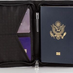 Zero Grid Passport Holder & Travel Wallet with RFID Blocking, Premium Docum...