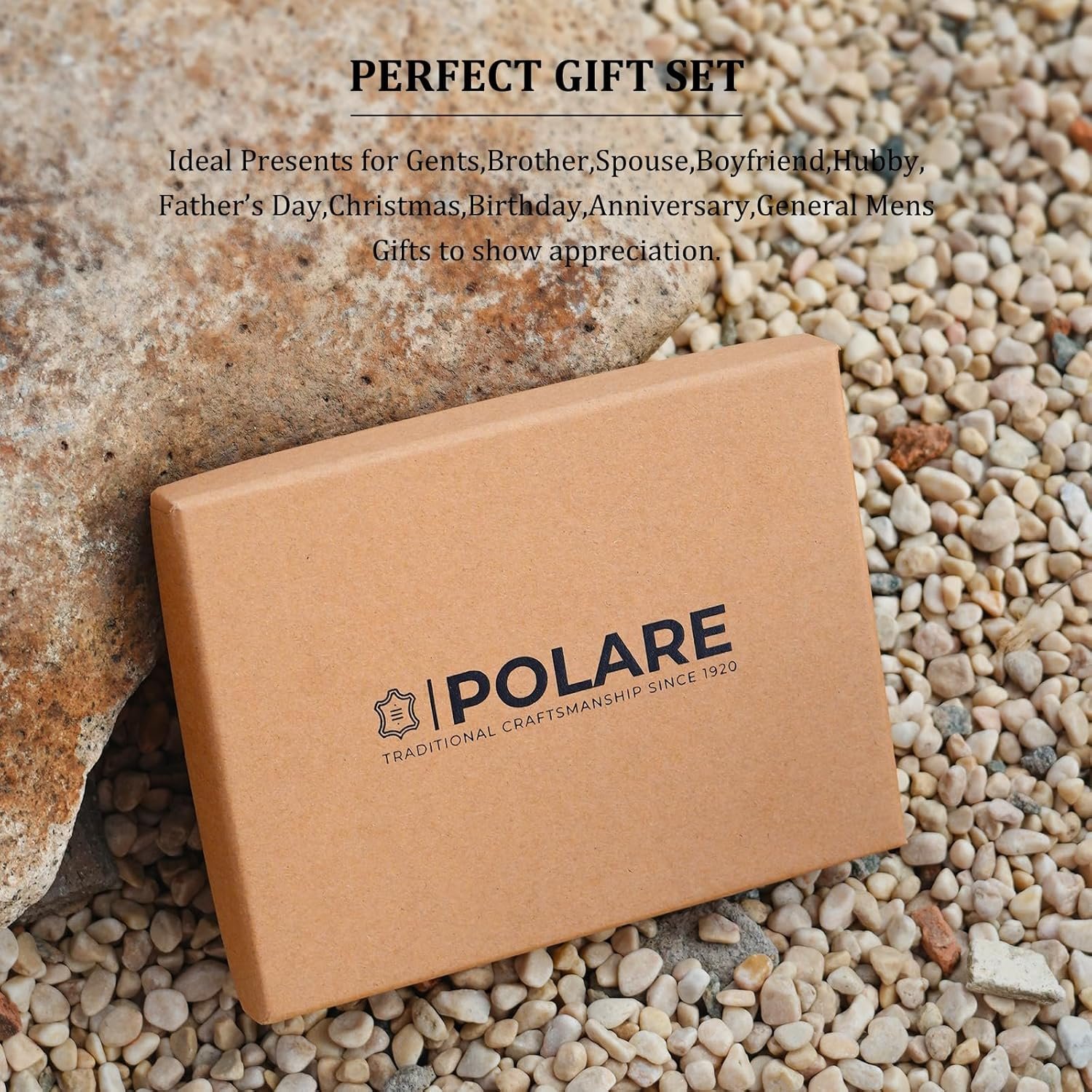 Polare Slim RFID Blocking Leather Passport Holder Travel Bifold Wallet For Men - Image 5