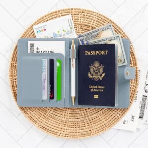 Beautiful Passport Holder for Travel – Cute Cover with Pen Holder to Keep Your Travel Documents Organized & Safe – Quality Passport Wallet for Women & Men and Great for Gifting