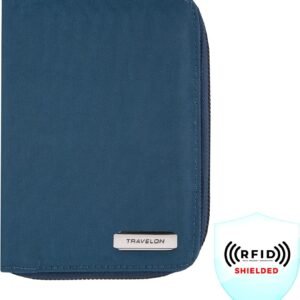 Travelon RFID Blocking Passport Zip Wallet